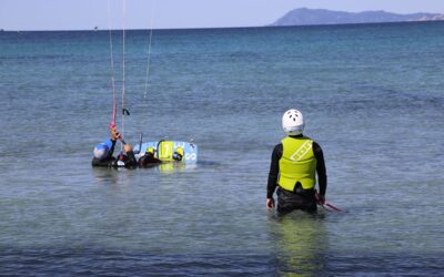 Waterstart en kitesurf Waterstart en kitesurf